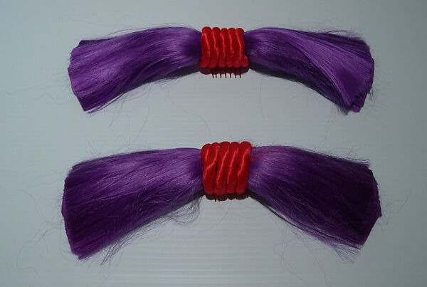 Hairpin, Giorgio di Sant'Angelo (American, born Italy, 1933–1989), synthetic fiber, plastic, American