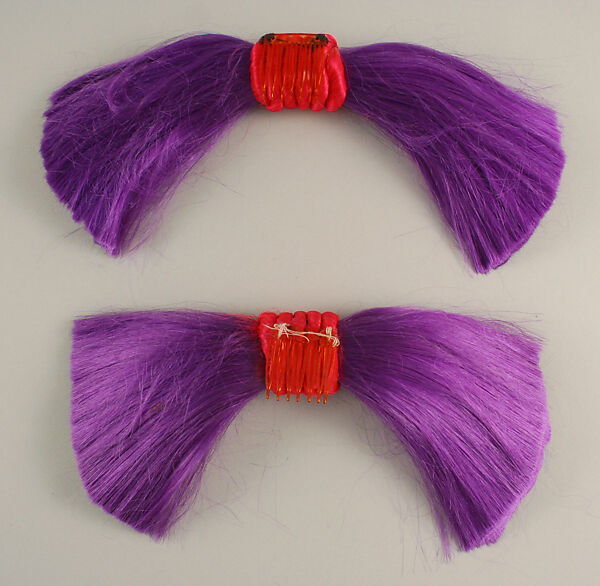 Hairpin, Giorgio di Sant'Angelo (American, born Italy, 1933–1989), synthetic fiber, plastic, American