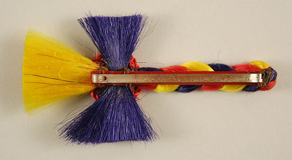 Hairpin, Giorgio di Sant'Angelo (American, born Italy, 1933–1989), synthetic fiber, metal, American