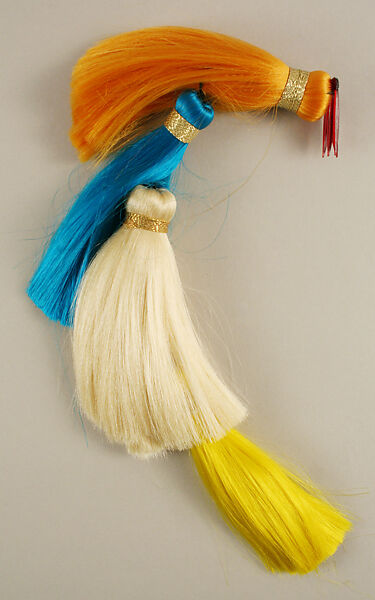 Hairpin, Giorgio di Sant&#39;Angelo (American, born Italy, 1933–1989), synthetic fiber, plastic, American 
