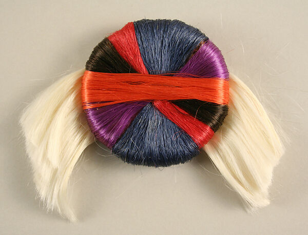 Hairpin, Giorgio di Sant&#39;Angelo (American, born Italy, 1933–1989), synthetic fiber, metal, American 