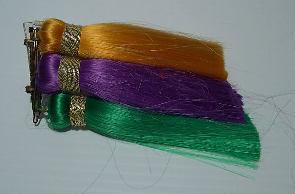 Hairpin, Giorgio di Sant'Angelo (American, born Italy, 1933–1989), synthetic fiber, metal, American