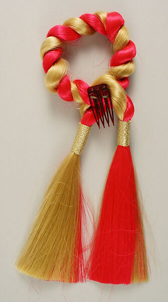 Hairpin, Giorgio di Sant'Angelo (American, born Italy, 1933–1989), synthetic fiber, plastic, American