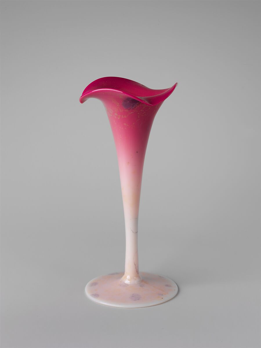 Vase, New England Glass Company (American, East Cambridge, Massachusetts, 1818–1888), Blown Agata glass, American