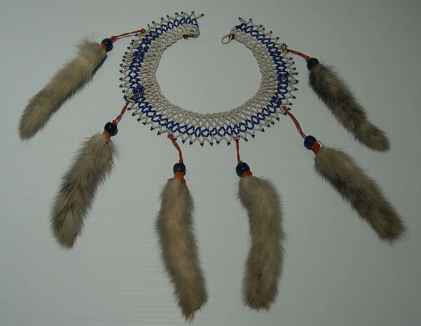 Necklace, Giorgio di Sant&#39;Angelo (American, born Italy, 1933–1989), fur, synthetic, leather, stone, American 