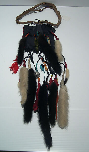 Purse, Giorgio di Sant&#39;Angelo (American, born Italy, 1933–1989), leather, fur, feathers, metal, synthetic, American 