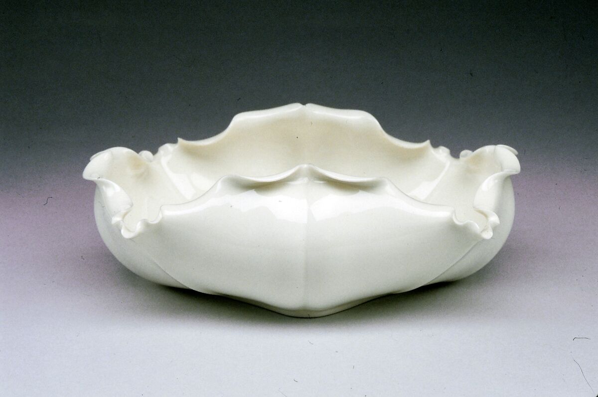Bowl, Willets Manufacturing Company (1879–1908), Belleek porcelain, American 