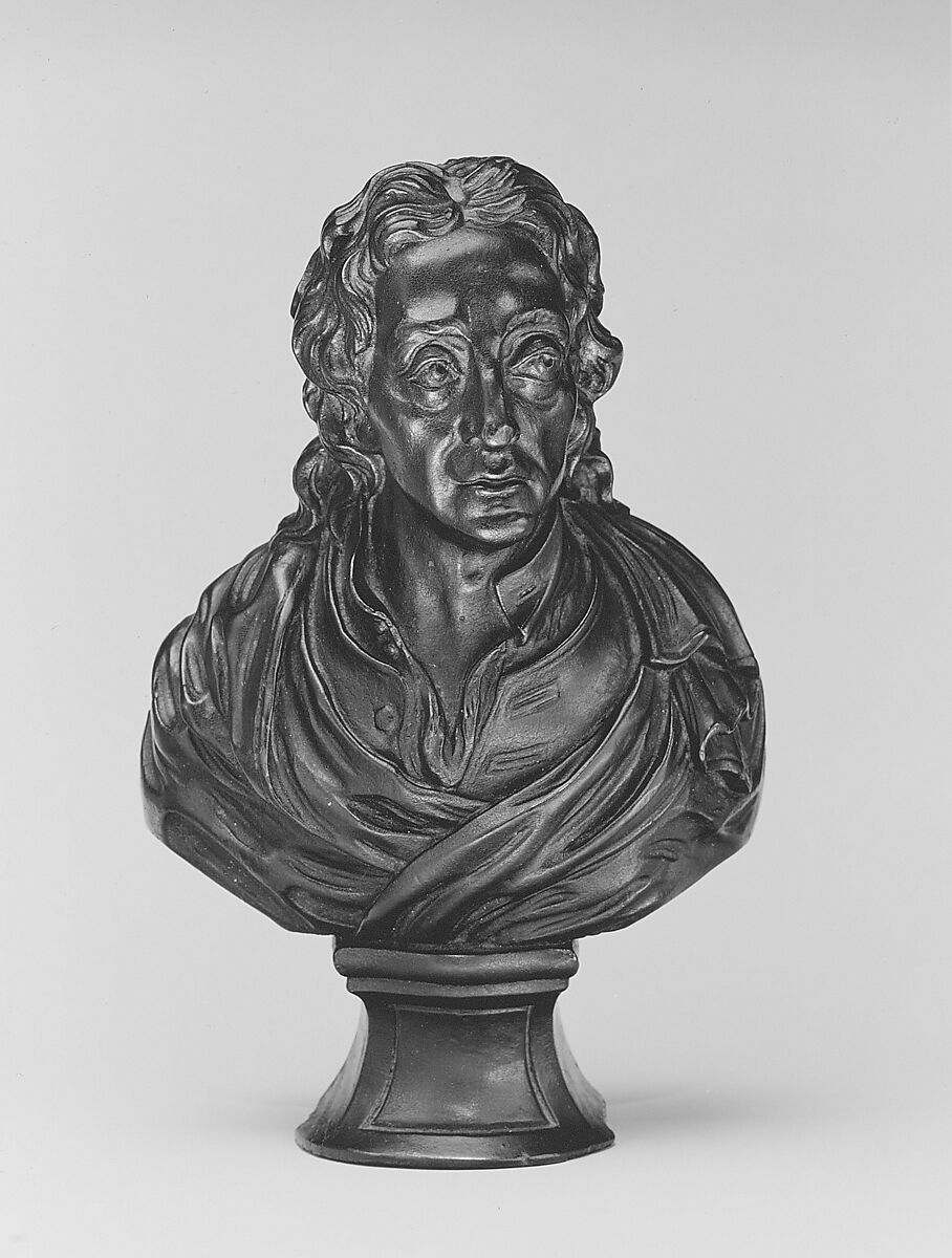 Bust of John Locke, Attributed to Martin Jugiez (active 1762–1815), Mahogany, American