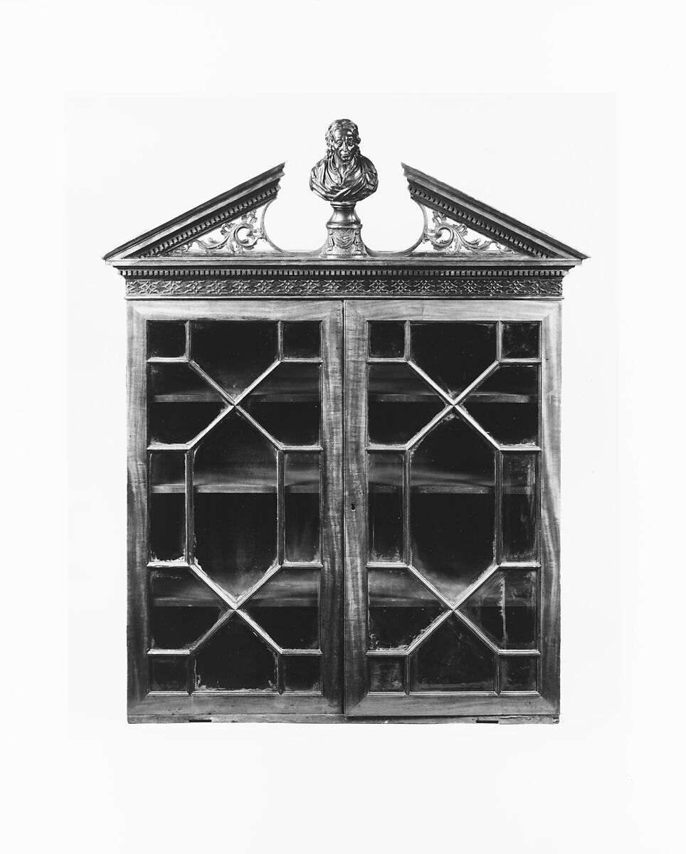 Bust of John Locke, Attributed to Martin Jugiez (active 1762–1815), Mahogany, American