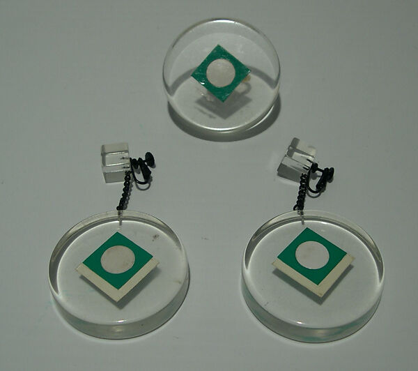 Jewelry set, Giorgio di Sant&#39;Angelo (American, born Italy, 1933–1989), plastic, metal, American 