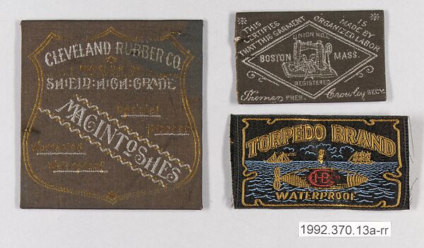 Label, American Silk Label Manufacturing Company (1875–ca. 1990), Jacquard silk, woven, American