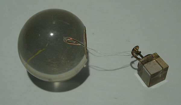 Earrings, Giorgio di Sant&#39;Angelo (American, born Italy, 1933–1989), plastic, metal, American 