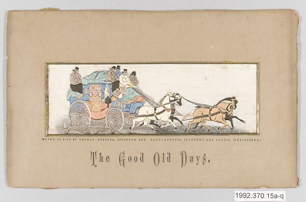 Label, American Silk Label Manufacturing Company (1875–ca. 1990), Jacquard silk, woven, American