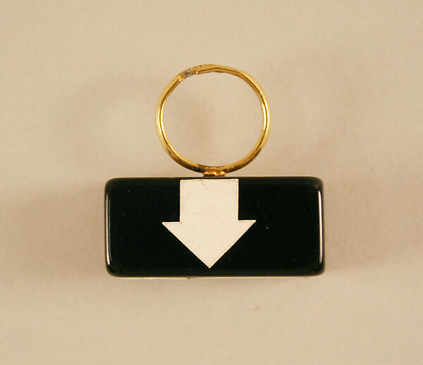 Ring, Giorgio di Sant'Angelo (American, born Italy, 1933–1989), plastic, metal, American