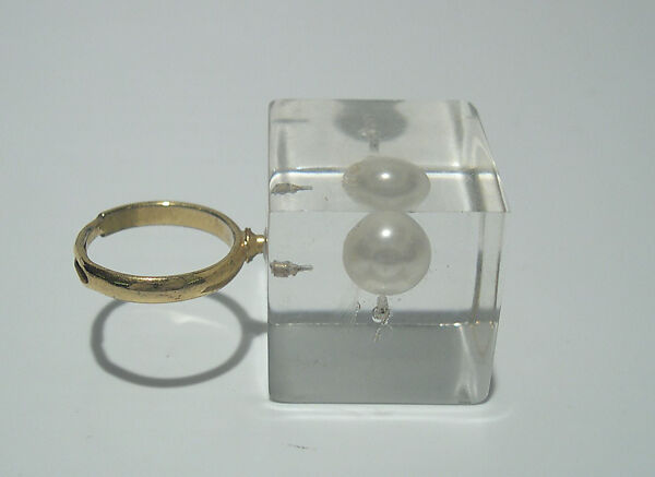Ring, Giorgio di Sant&#39;Angelo (American, born Italy, 1933–1989), plastic, metal, American 