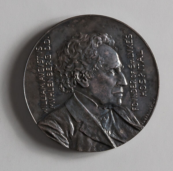 The William Augustus Muhlenberg Medal, Victor David Brenner (American, born Šiauliai, Lithuania (Shavli, Russian Empire) 1871–1924 New York), Silver, American 