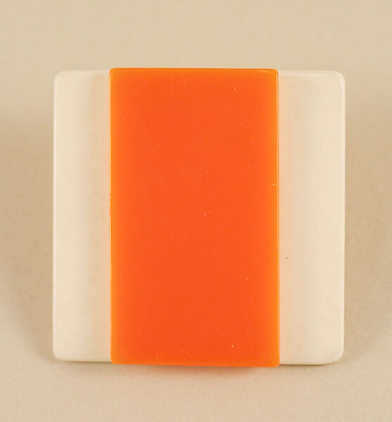 Earrings, Giorgio di Sant&#39;Angelo (American, born Italy, 1933–1989), plastic, metal, American 