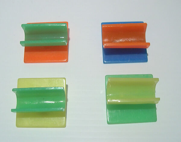 Earrings, Giorgio di Sant'Angelo (American, born Italy, 1933–1989), plastic, metal, American