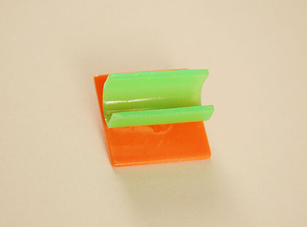 Earrings, Giorgio di Sant'Angelo (American, born Italy, 1933–1989), plastic, metal, American