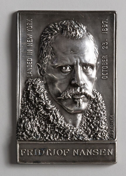 Fridtjof Nansen, Victor David Brenner (American, born Šiauliai, Lithuania (Shavli, Russian Empire) 1871–1924 New York), Silver, American 