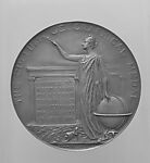 The Cullum Geographical Medal, Victor David Brenner (American, born Šiauliai, Lithuania (Shavli, Russian Empire) 1871–1924 New York), Silver, American