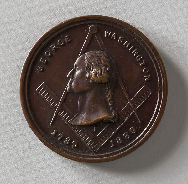 Centennial of George Washington's Masonry, P., Bronze, American 