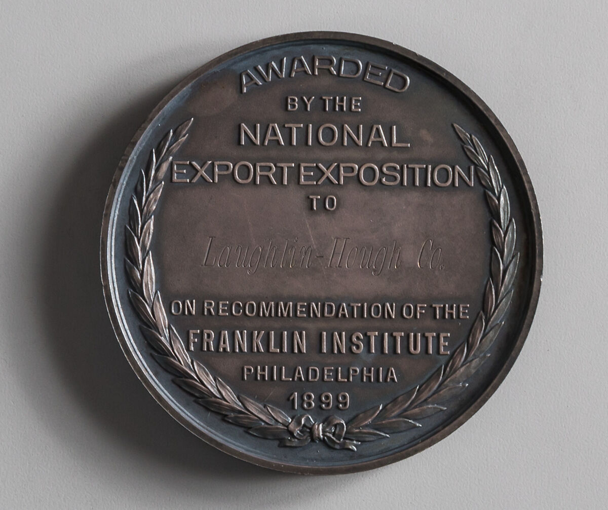 Award of National Export Exposition, Augustus C. Frank, White metal, American