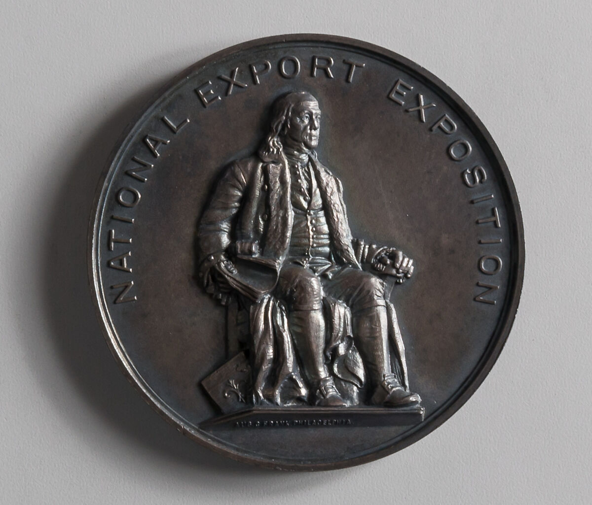 Award of National Export Exposition, Augustus C. Frank, White metal, American 