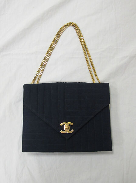 Ensemble, House of Chanel (French, founded 1910), silk, leather, cotton, metal, French