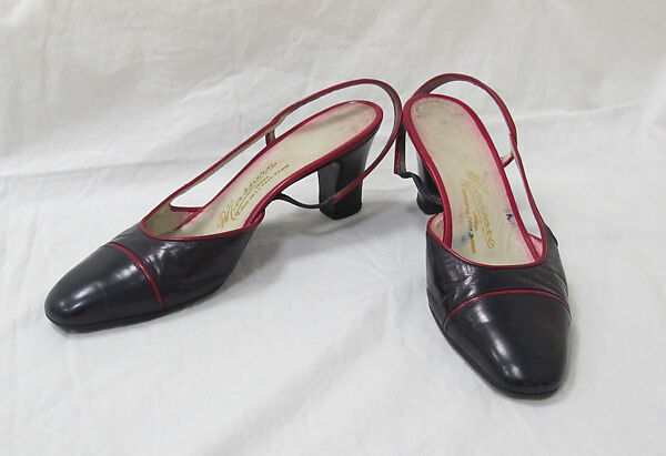 Ensemble, House of Chanel (French, founded 1910), silk, leather, cotton, metal, French