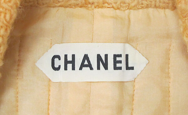 Ensemble, House of Chanel (French, founded 1910), wool, silk, cotton, leather, metal, mother-of-pearl, French