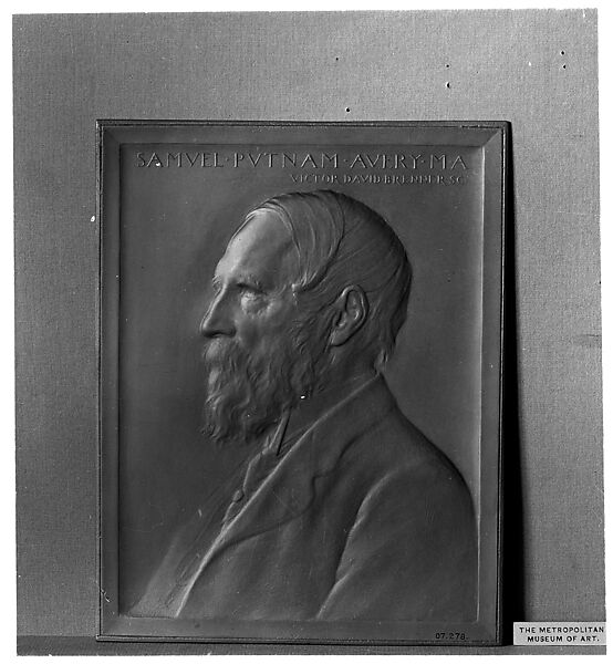 Samuel Putnam Avery, M.A., Victor David Brenner (American, born Šiauliai, Lithuania (Shavli, Russian Empire) 1871–1924 New York), Galvano and gold leaf, American