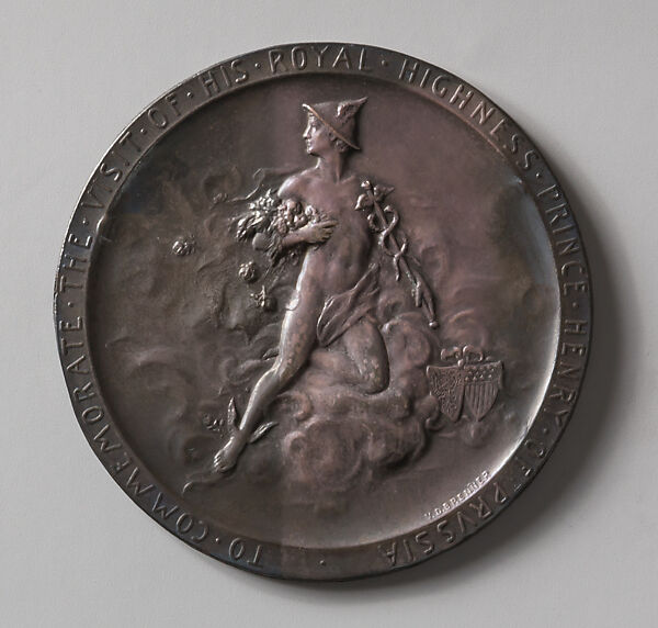 Prince Henry of Prussia, Victor David Brenner (American, born Šiauliai, Lithuania (Shavli, Russian Empire) 1871–1924 New York), Copper and silver, American 