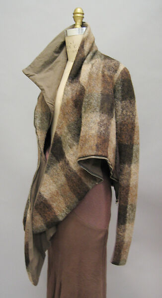 Ensemble, Rick Owens (American, born 1961), wool, synthetic fiber, cotton, American