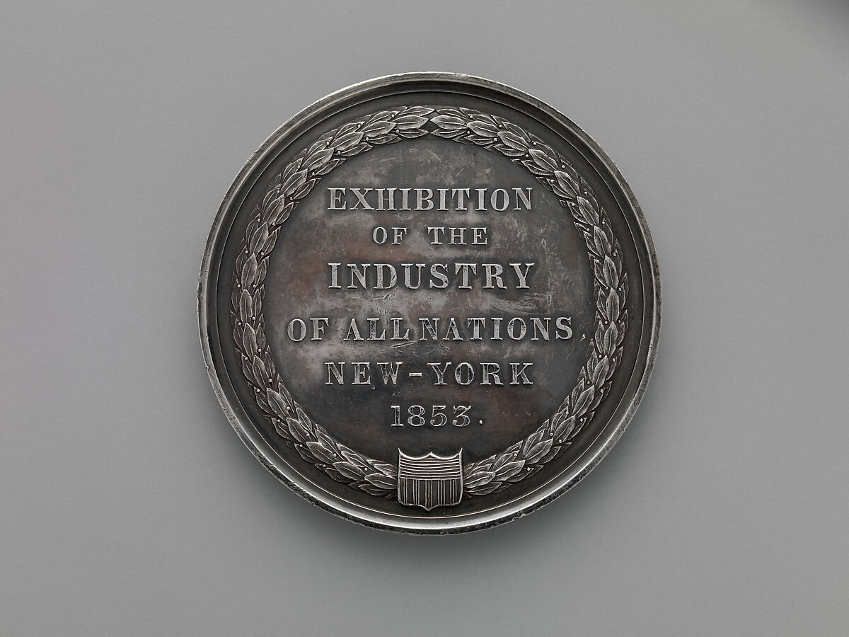 First International Exhibition in America Opened in Crystal Palace, New York, Charles Cushing Wright, Silver, American