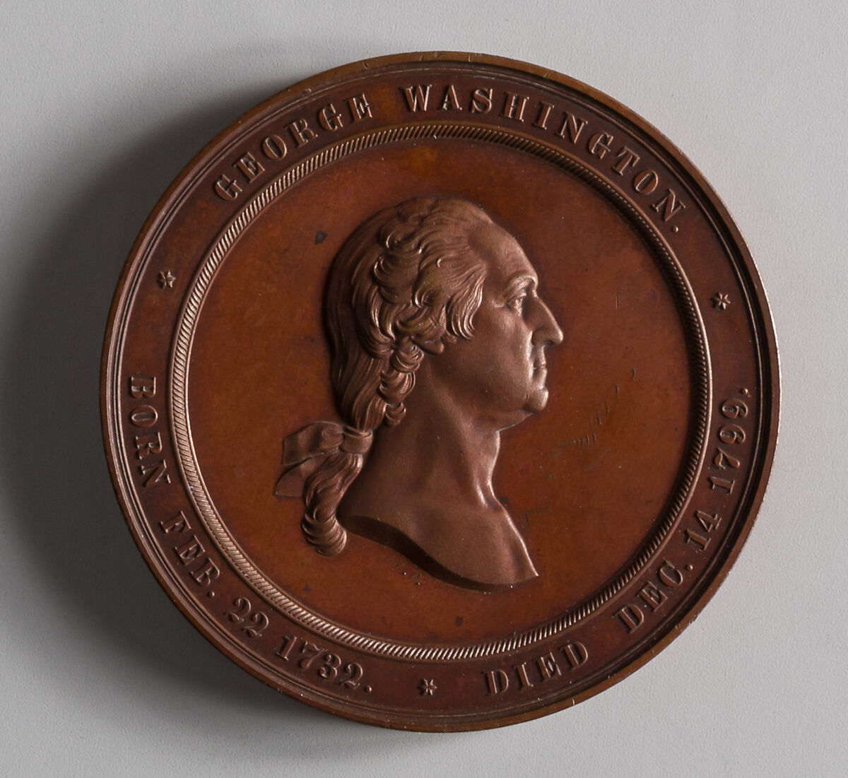 Inauguration of the Washington Cabinet of Medals, Anthony Paquet (1814–1882), Bronze, American 