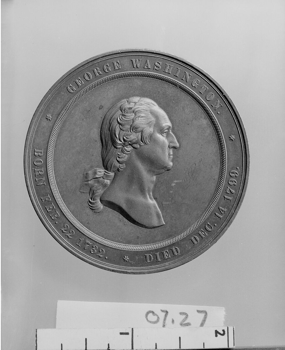 Inauguration of the Washington Cabinet of Medals, Anthony Paquet (1814–1882), Bronze, American