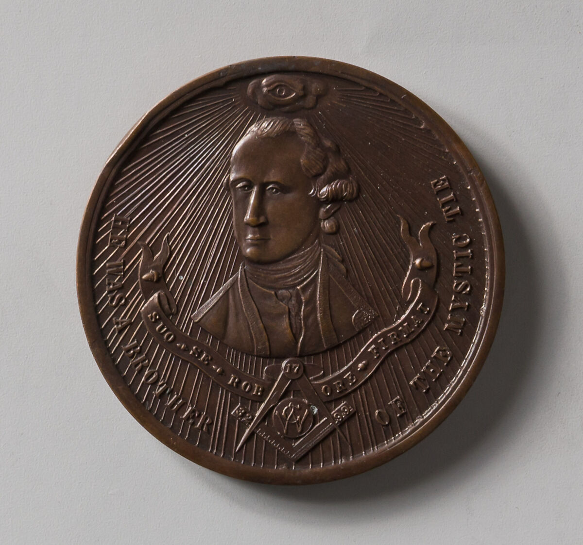 Washington's Masonic Career, George Hampden Lovett (1824–1894), Bronze, American 