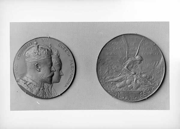 Coronation Medal of King Edward VII and Queen Alexandra, Emil Fuchs (American, Vienna 1866–1929 New York), Bronze, American