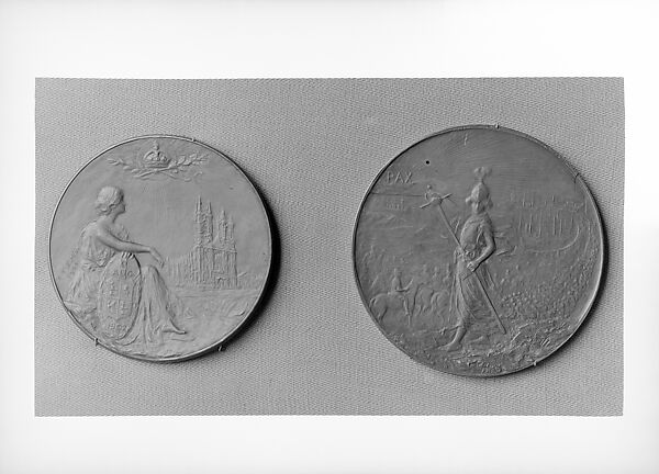 Coronation Medal of King Edward VII and Queen Alexandra, Emil Fuchs (American, Vienna 1866–1929 New York), Bronze, American