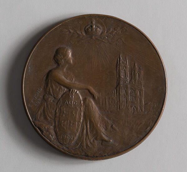 Coronation Medal of King Edward VII and Queen Alexandra, Emil Fuchs (American, Vienna 1866–1929 New York), Bronze, American