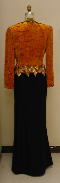 Ensemble, Bill Blass Ltd. (American, founded 1970), (a) silk, synthetic; (b) wool, American