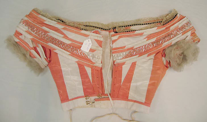 Evening dress, silk (probably), glass, British