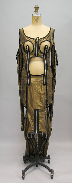 Dress, Jean Paul Gaultier (French, born 1952), synthetic fiber, metal, French 