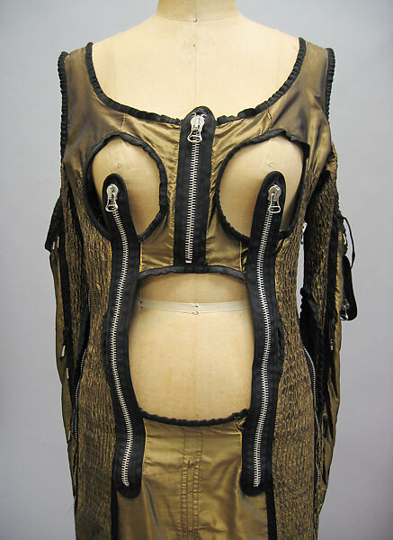 Dress, Jean Paul Gaultier (French, born 1952), synthetic fiber, metal, French