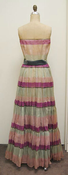 Evening dress, House of Balenciaga (French, founded 1937), cotton, French