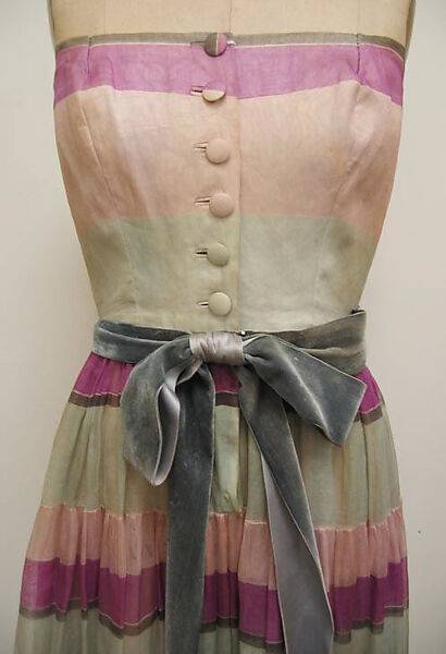 Evening dress, House of Balenciaga (French, founded 1937), cotton, French