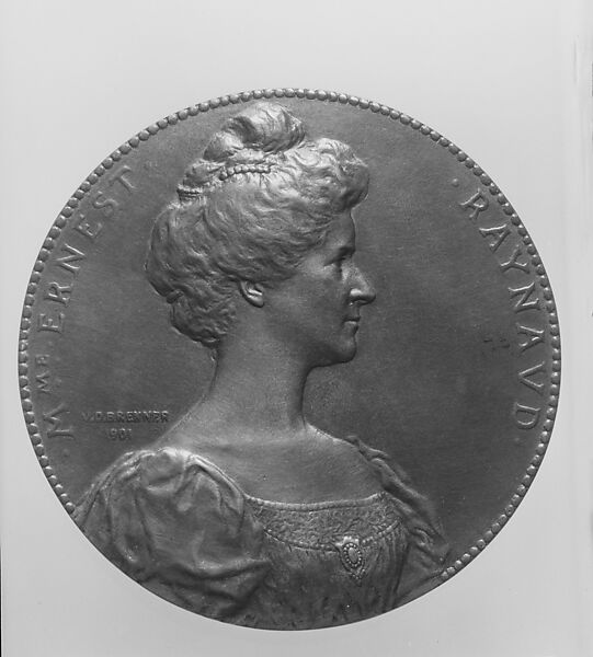 Mme. Ernest Raynaud, Victor David Brenner (American, born Šiauliai, Lithuania (Shavli, Russian Empire) 1871–1924 New York), Bronze, American