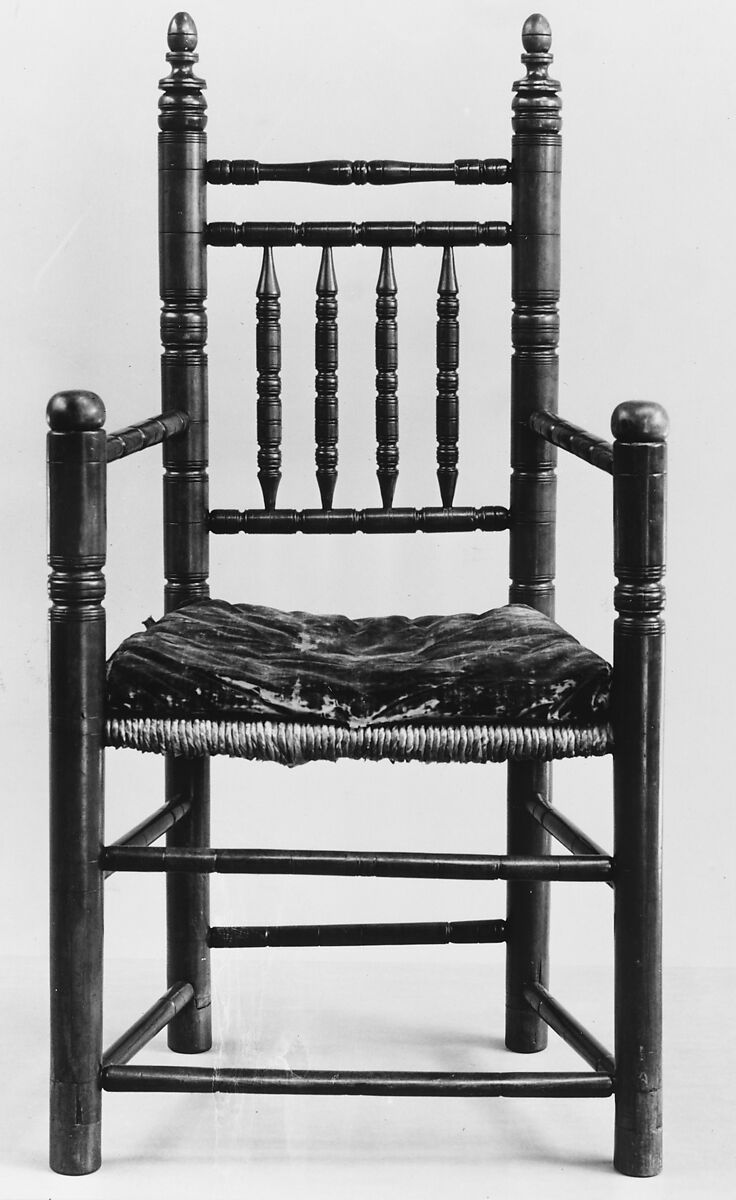 Turned Armchair, Maple, American