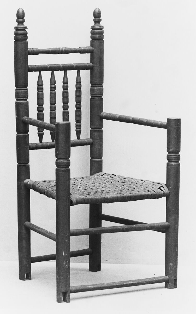 Turned Armchair, Maple, American